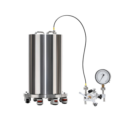 耐水圧試験チャンバー 10MPa/20L(ステンレス製)