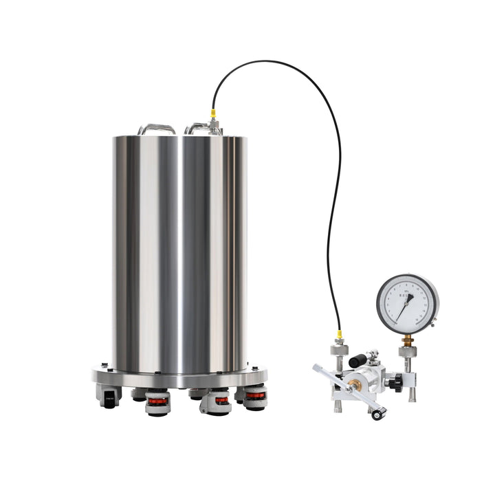耐水圧試験チャンバー 10MPa/20L(ステンレス製)