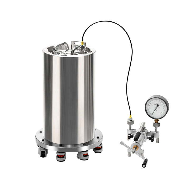 耐水圧試験チャンバー 10MPa/20L(ステンレス製)